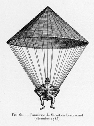 Paraquedas de Louis-Sébastien Lenormand